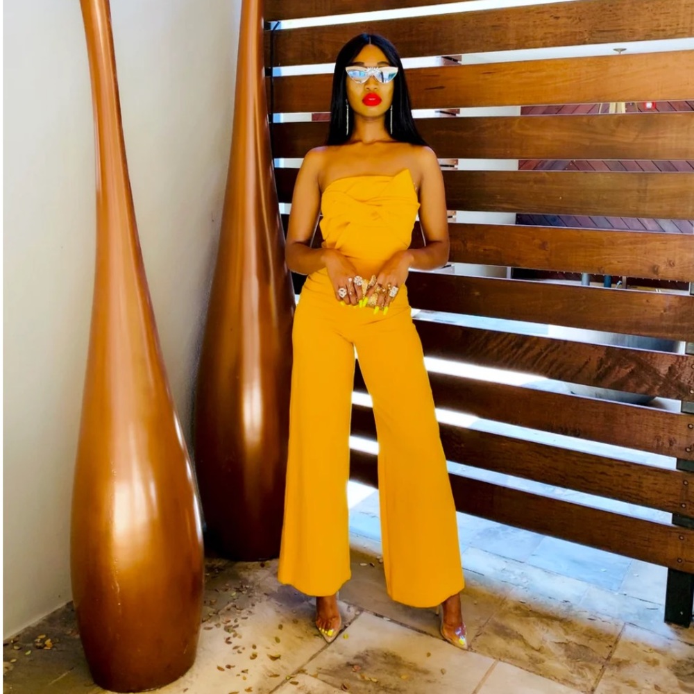 Boutique Yellow Jumpsuit